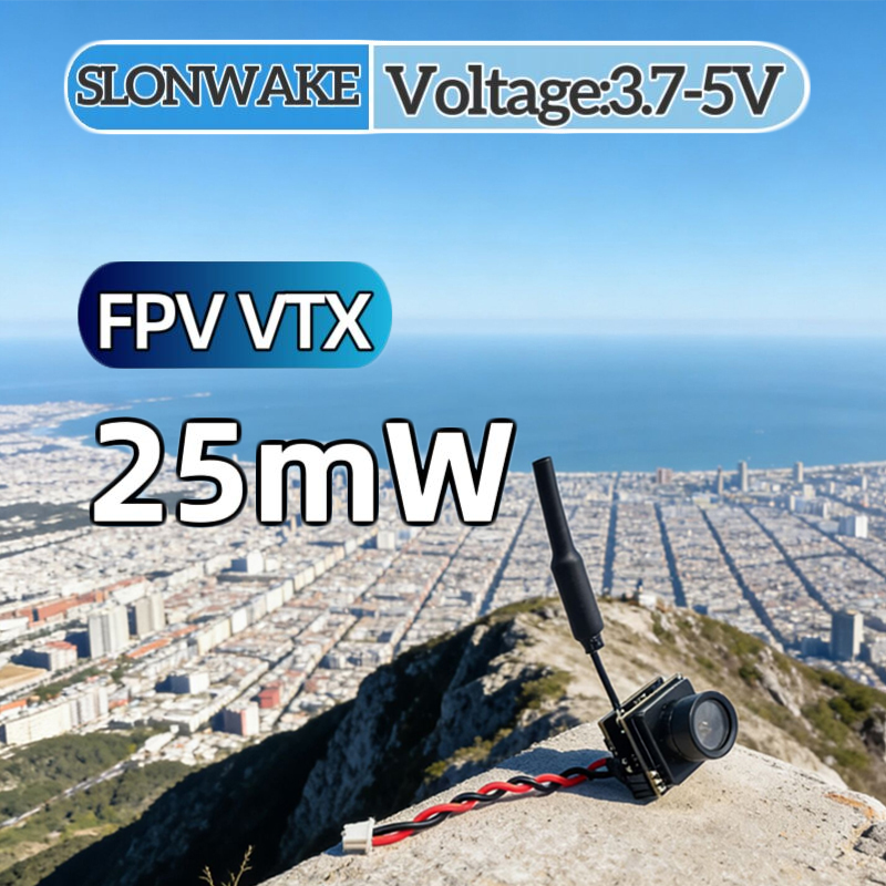 Fpv Drone Transmitter - SLONWAKE FPV 25mW vermogenssimulatie VTX geïntegreerde