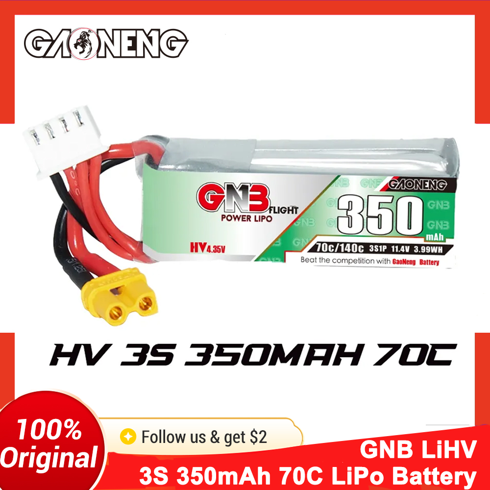 Gaoneng GNB 350mAh 3S 70C LiPo - Fpv Drone Goggles recensie en prijs